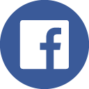 Facebook-Logo auf blauem Hintergrund