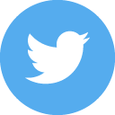 Twitter-Logo auf hellblauem Hintergrund